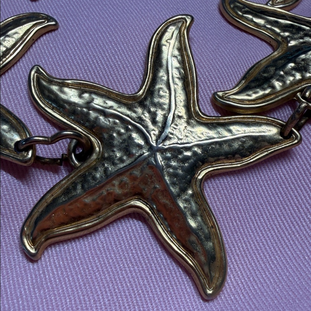 Bronze Starfish Necklace Nautical Beach Coastal Jewelry - Picture 4 of 12